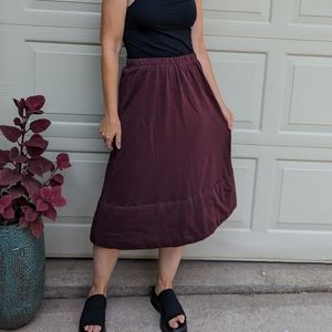 vintage LILITH lagenlook midi skirt S M